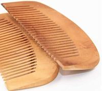 Peach Wooden Anti-Static Comb 2-Pack