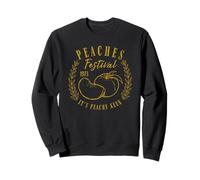 Peaches Festival Vintage Lineart Illustration Peach Art Sweatshirt