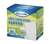 PEACHICHA Flash Dust Magnet Dry Mop Refills Disposable Dusting Cloths,Floor Cloth Refills Disposable Dust Mop Refills, 20 * 30cm,80 Pcs