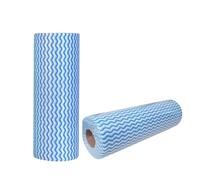 Peachicha Reusable J Cloth, Blue Jay Cloths, Kitchen Paper Towels Washable Rolls, Disposable Cleaning Rolls, Quick Dry, 50 Ct/Roll, Total 2 Rolls