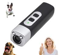 Peachloft Dog Barking, Peachloft Anti-Bark Behavior Correction & Dog Bark Deterrent Device, Rechargeable Bark Control with HD Display & LED Flashlight, Indoor Outdoor Use (Black)