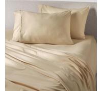 PeachSkinSheets Almond Ivory Sheet Set - Softness Level 1500 Thread Count - Extra Soft & Cooling Sheets for Hot Sleepers and Night Sweats - Queen Size