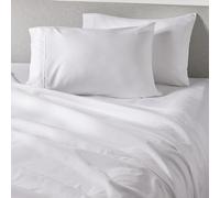 PeachSkinSheets Cooling Bed Sheets for Hot Sleepers - Ultra-Soft Breathable Peachskin Performance Fabric™, Moisture-Wicking, Deep Pocket Sheet Set, Oeko-TEX®, (Split King Size, Classic White)