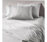 PeachSkinSheets Cooling Bed Sheets for Hot Sleepers - Ultra-Soft Breathable Peachskin Performance Fabric™, Moisture-Wicking, Deep Pocket Sheet Set, Oeko-TEX®, (Queen Size, Brushed Silver)