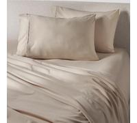 PeachSkinSheets Toasted Marshmallow Sheet Set - 1500tc Level of Softness - Extra Soft Cooling Sheets for Hot Sleepers and Night Sweats - Regular King Size