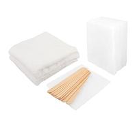 Peachtree Woodworking Supply 22 Piece Wood Finish Applicator Bundle •Includes 10 White Non-Woven Pads 2 Terry Cloth Buffing Towels and 10 Stirring Sticks for Applying Finishes •Wax •Wood Butter & More