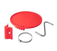 Peachtree Woodworking Supply Drill Press Tool Tray with 11 inch Diameter 360 Degree Rotating Tray • Steel Swing Arm • Mounting Bracket and 4 inch Steel Band Clamp