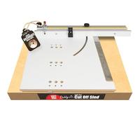 Peachtree Woodworking Supply Dubby Jr. Cut-Off Crosscut Sled for Left Side Table Saw - Precise Angle Miter Jig Kit