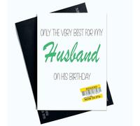 Peachy Antics Birthday Card For Husband Funny Joke Card Reduced Very Best For My Husband Novelty Card Birthday Card AP150