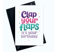 Peachy Antics Funny Birthday Card Clap Your It's Your birthday Funny Birthday Card Funny Card For Sister, Mum Card For Best Friend Work Colleague Card For Birthday SP423