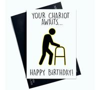 Peachy Antics Funny Birthday Card for Mum Dad 50th 60th 70th 80th 90th 100th Funny Age Joke Happy Birthday Card For Nana Grandad AP116