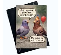 Peachy Antics Funny Birthday Card Got Any Nice Plans Funny Birthday Card Funny Card For Sister, Brother, Dad Mum Card For Best Friend Work Colleague Card For Birthday Funny Joke Birthday Card SP424