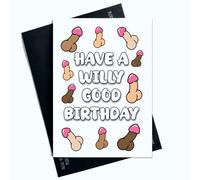 Peachy Antics Funny Birthday Card Have A W*lly Good Birthday Funny Joke Banter Card For Him For Her Boyfriend Girlfriend Funny Rude Bithday Card A5 Size Birthday Card For PartnerHusband Wife SP329