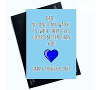 Peachy Antics Funny Father’s Day Card A5 Humorous Dad Card Joke Gift for Dad from Son Daughter Novelty Father’s Day Card for Him Unique Greeting Card Gift Idea SP301