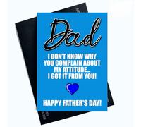 Peachy Antics Funny Father’s Day Card A5 Novelty Dad Card Humorous Joke Gift for Dad from Son Daughter Unique Father’s Day Greeting Card for Him Gift Idea SP303