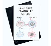 Peachy Antics Funny Mother’s Day Card for Mum Step Mum - Old People’s Home Joke Card, Banter Mother’s Day Greeting Card, Humorous Favourite Child Novelty Card A5 SP457