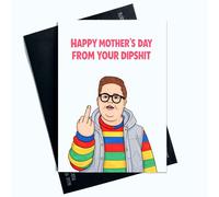 Peachy Antics Funny Mother's Day Card Derek Funny Card For Her for Her A5 Size Fan Card gift for Her gift For Her Mother's Day gift Stranger Things gift From Daughter/Son SP439