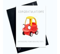 Peachy Antics Funny Passed Driving Test Cards Well Done Congratulations On Passing Your Driving Test Funny Red Card Joke AP153