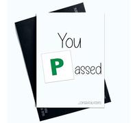 Peachy Antics Funny Passed Driving Test Cards Well Done Congratulations You Passed Green P Plate AP151