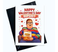 Peachy Antics Funny Valentine's Day Card Derek Funny Card For Him for Her A5 Size Fan Card gift for Him gift For Her Valentine's Day gift Stranger Things gift SP400