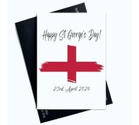 Peachy Antics Happy Saint George's Day Card St Georges Day 24th April Celebration Card England For Him For Her AP125