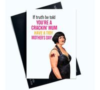 Peachy Antics Mother's Day Card Funny Fun Joke Nessa Gavin And Stacey Mother's Day Card If Truth Be Told You're A Crackin For Her Mother's Day Gift Present For Mum Present For Mum From Child SP452