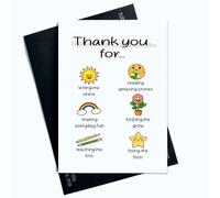 Peachy Antics Thank You Teacher For Card End Of Term School Card From Child For Teacher Cute Design Teacher Cards Thank You Cards AP282