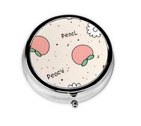Peachy Cutie3 Compartment Pillbox, A Portable Medicine Box That Holds Vitamins,#Medications, Fish Oil and Supplements.