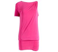 Peachy Den Women's Kylie Bubble Mini Dress Hot Pink Medium