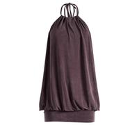 Peachy Den Women's Nia Kylie Balloon Dress Chocolate Large