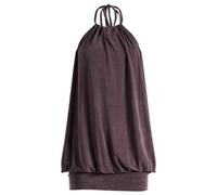 Peachy Den Women's Nia Kylie Balloon Dress Chocolate XS