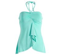Peachy Den Women's Nia Kylie Halter Top Bermuda Medium