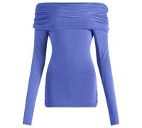 Peachy Den Women's The Kylie Cold Shoulder Top Cobalt Blue Medium