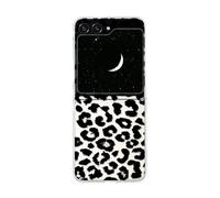 Peachy Life for Samsung Galaxy Z Flip 6 Case, Leopard Pattern Animal Print Style PC Protective Clear Case Compatible with Samsung Galaxy Z Flip 6 (Leopard Pattern)