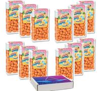 Peachy Passion Fruit Flavored Sweets 18g - Refreshing layers of Summer Treats - tcta (16 x Packs)