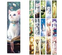 Peacoblue 30pcs UV DTF Bookmarks Wraps Transfer Stickers Animal and Scene for Women Men Reading, Waterproof Bookmarkers Decal(No Blank Bookmarks) for Acrylic Plastic Metal Blank Bookmark
