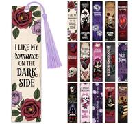 Peacoblue 30pcs UV DTF Bookmarks Wraps Transfer Stickers Dark Gothic for Women Men Reading, Waterproof Bookmarkers Decal(No Blank Bookmarks) for Acrylic Plastic Metal Blank Bookmark