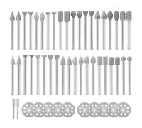 Peacoblue 40Pcs Diamond Grinding Burr Bits Set, 1/8" Shank Rotary Tool