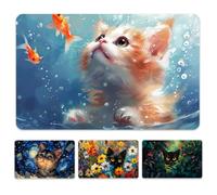 Peacoblue Bank Card Sticker 16pcs Cat Patterns Credit Debit Card Custom Skin Cover Protector, 4 Styles Waterproof Scratch-Proof and Attractive Decal for Most Popular EBT Transportation Key Card