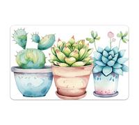 Peacoblue Bank Card Sticker Beautiful Succulents Credit Debit Card Custom Skin Cover Protector, 4 Styles Waterproof Scratch-Proof and Attractive Decal for Most Popular EBT Transportation Key Card