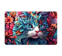 Peacoblue Bank Card Sticker Colorful Art Flowers and Cats Credit Debit Card Custom Skin Cover Protector, 4 Styles Scratch-Proof and Aesthetic Decal for Most Popular EBT Transportation Key Card