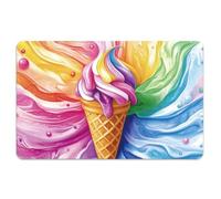 peacoblue Bank Card Sticker Colorful Ice Cream Credit Debit Card Custom Skin Cover Protector, 4 Styles Waterproof Scratch-Proof and Attractive Decal for Most Popular EBT Transportation Key Card