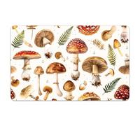 Peacoblue Bank Card Sticker Colorful Mushroom Credit Debit Card Custom Skin Cover Protector, 2 Styles Waterproof Scratch-Proof and Attractive Decal for Most Popular EBT Transportation Key Card