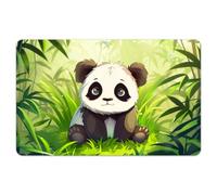 Peacoblue Bank Card Sticker Cute Panda and Bamboo Credit Debit Card Custom Skin Cover Protector, 4 Styles Waterproof Scratch-Proof and Aesthetic Decal for Most Popular EBT Transportation Key Card