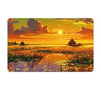 Peacoblue Bank Card Sticker Dusk Landscape Credit Debit Card Custom Skin Cover Protector, 4 Styles Waterproof Scratch-Proof and Attractive Decal for Most Popular EBT Transportation Key Card