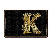 Peacoblue Bank Card Sticker Gold Letter K Credit Debit Card Custom Skin Cover Protector, 4 Styles Scratch-Proof Attractive Decal for Most Popular EBT Transportation Key Card