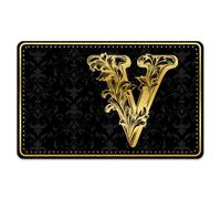 Peacoblue Bank Card Sticker Gold Letter V Credit Debit Card Custom Skin Cover Protector, 4 Styles Scratch-Proof Attractive Decal for Most Popular EBT Transportation Key Card