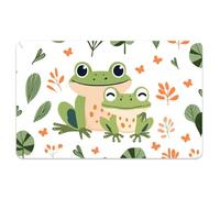 Peacoblue Bank Card Sticker Hugging Frogs and Leaves Credit Debit Card Custom Skin Cover Protector, 4 Styles Waterproof Scratch-Proof and Attractive Decal for Most Popular EBT Transportation Key Card