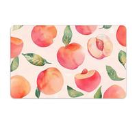 Peacoblue Bank Card Sticker Peaches Fruit Credit Debit Card Custom Skin Cover Protector, 4 Styles Waterproof Scratch-Proof and Attractive Decal for Most Popular EBT Transportation Key Card