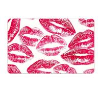 Peacoblue Bank Card Sticker Pink Lip Print Credit Debit Card Custom Skin Cover Protector, 4 Styles Waterproof Scratch-Proof and Attractive Decal for Most Popular EBT Transportation Key Card